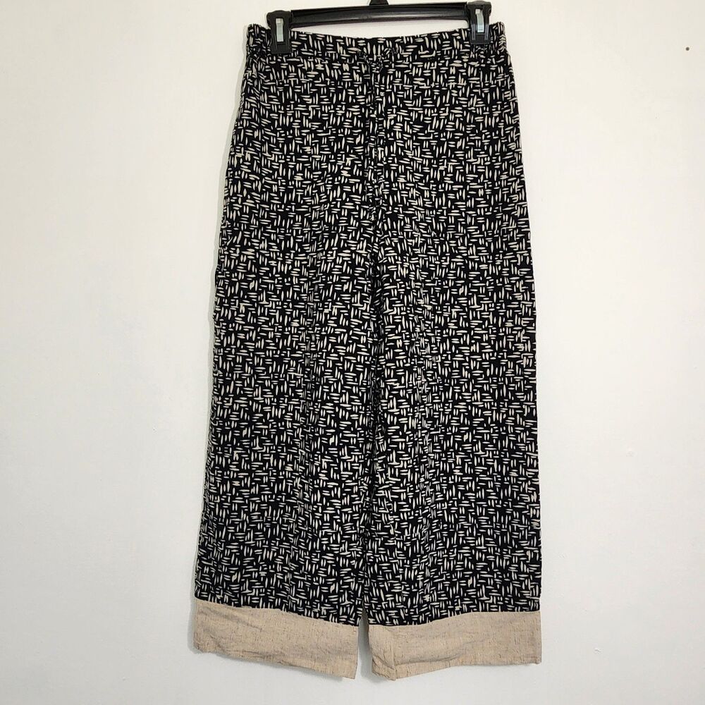 WIND RIVER Womens Blue Linen-Blend Crop Pull On Pants Sz. M Beachy